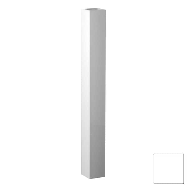 Ekena Millwork 5"W x 108"H x 5"D Plain Post Sleeve, White 40050509PS - main